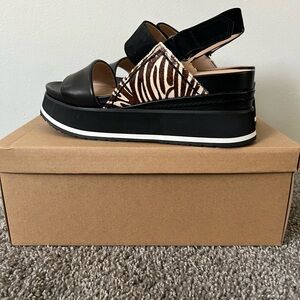 ⚫️NAKED FEET - DIMENSION in BLACK Platform Sandals